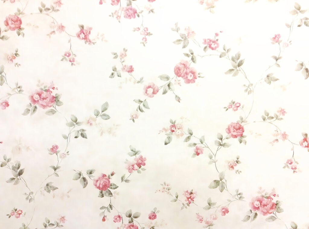 Padrão floral numa parede Padrão floral numa parede