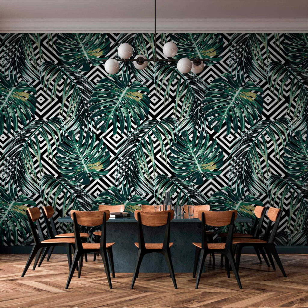 u79688piq1 1024x1024 - Padrão de folhas num fundo preto e branco - tegory