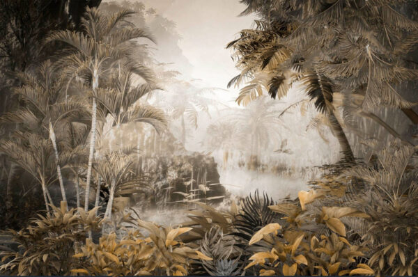 Pintura de uma floresta Pintura de uma floresta