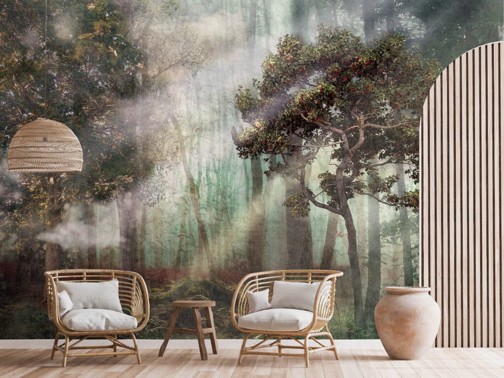 Floresta enevoada com árvores e nevoeiro u80281pig1m 1024x768 - Floresta enevoada com árvores e nevoeiro - tegory