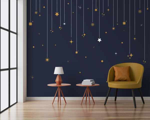Estrelas e flocos de neve de cordas Estrelas e flocos de neve de cordas