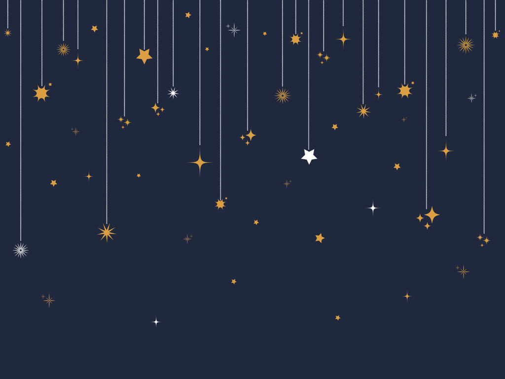 Estrelas e flocos de neve de cordas Estrelas e flocos de neve de cordas