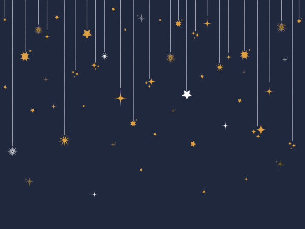 Estrelas e flocos de neve de cordas Estrelas e flocos de neve de cordas