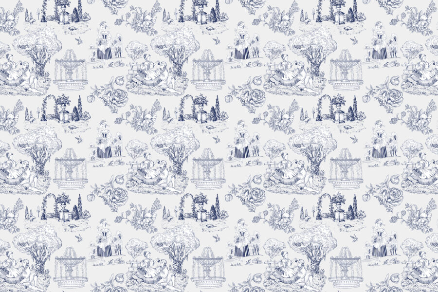 Papel de parede Padrão de pessoas e árvores - Image 3