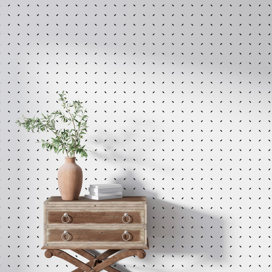 Um fundo branco com pontos pretos