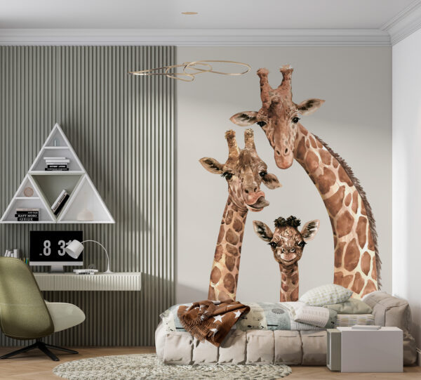 Um grupo de girafas com as cabeças juntas Um grupo de girafas com as cabeças juntas