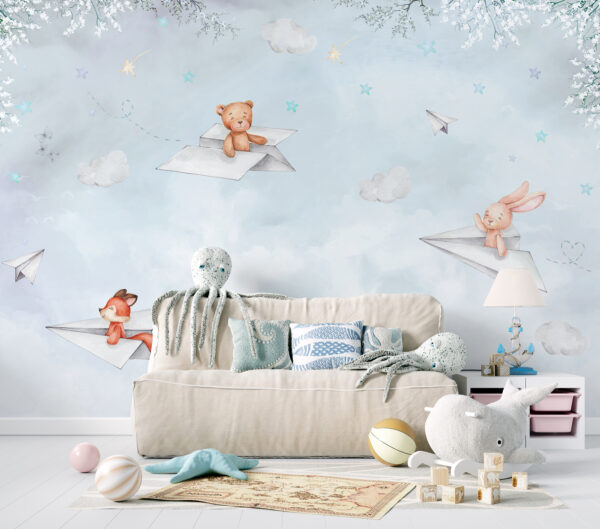 A aviões de papel e ursos de peluche A aviões de papel e ursos de peluche