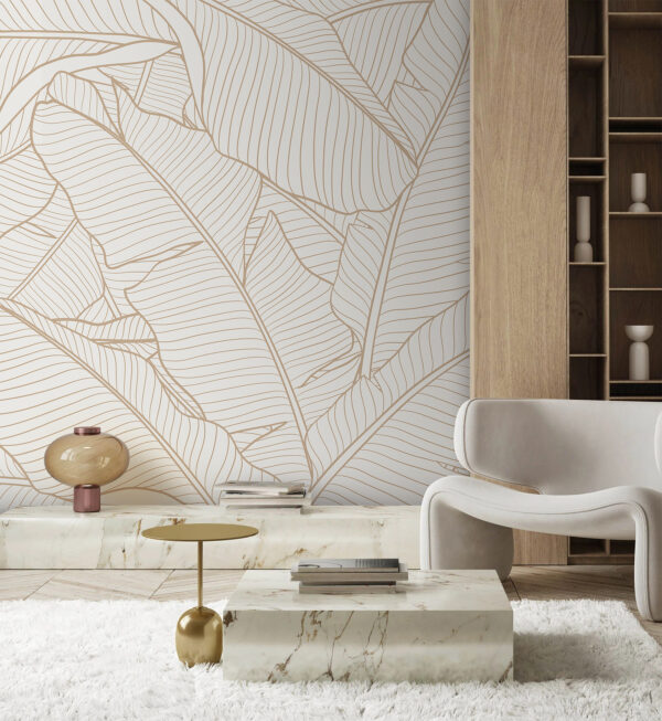 Padrão de folhas elegante para uma decoração moderna. Padrão de folhas elegante para uma decoração moderna.