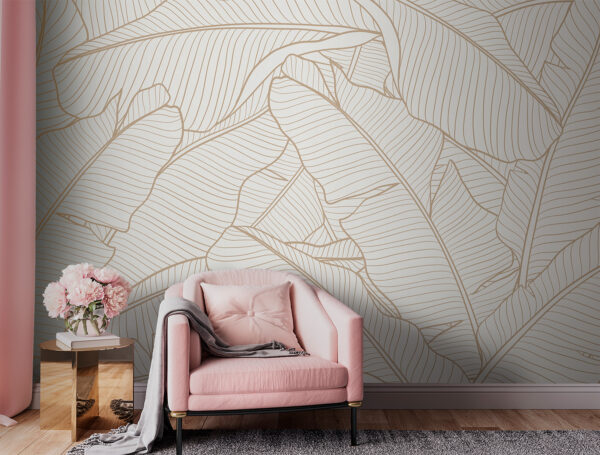 Padrão de folhas elegante para uma decoração moderna. Padrão de folhas elegante para uma decoração moderna.