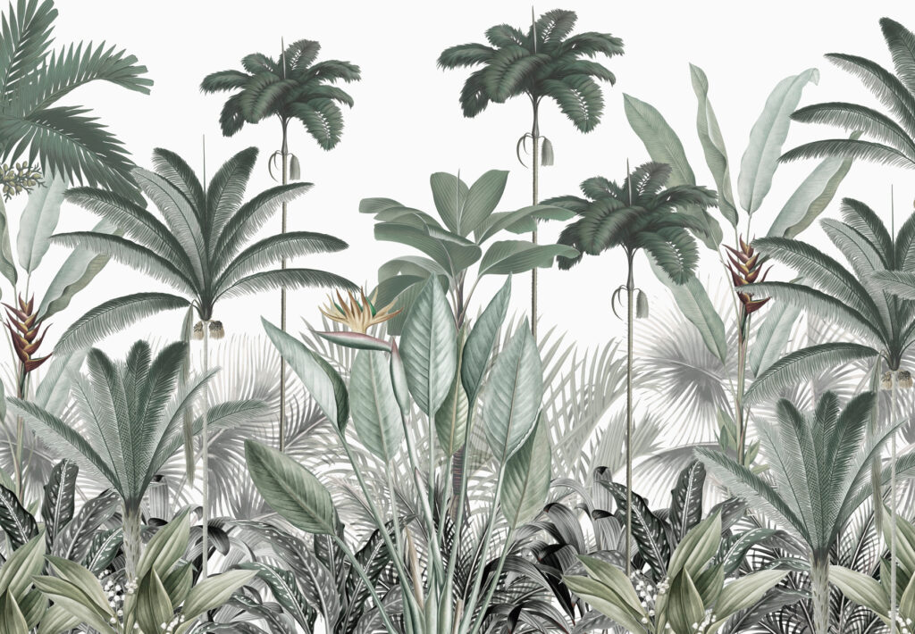 Um grupo de plantas com flores Um grupo de plantas com flores