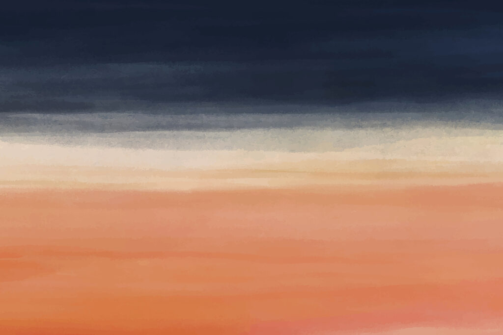 Um gradiente azul e laranja Um gradiente azul e laranja