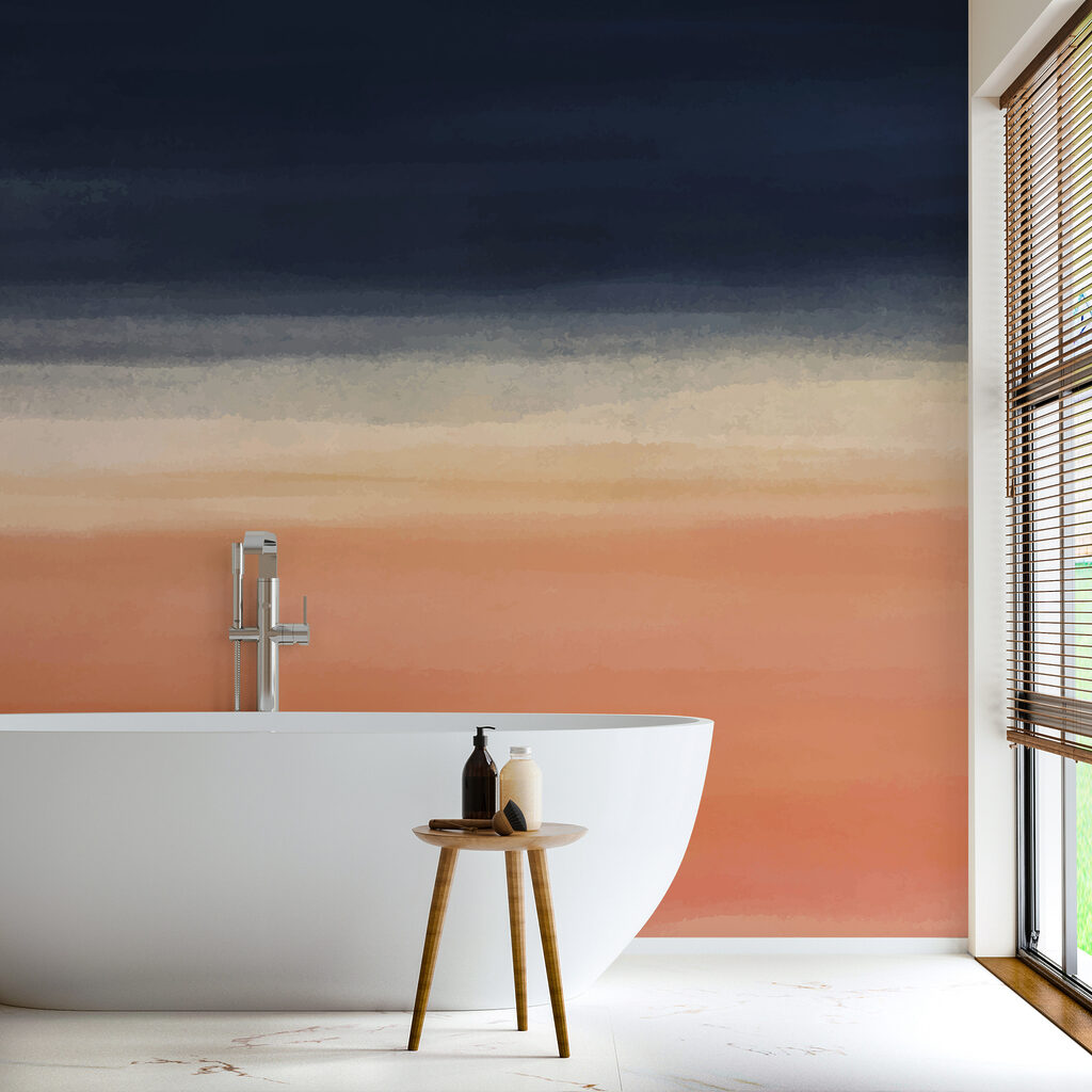 A blue and orange gradient