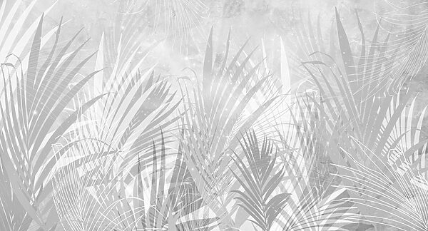 Um fundo cinzento e branco com plantas Um fundo cinzento e branco com plantas