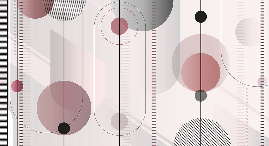 Formas abstractas numa paleta de cores suaves. Formas abstractas numa paleta de cores suaves.