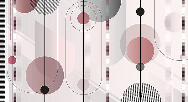Formas abstractas numa paleta de cores suaves. Formas abstractas numa paleta de cores suaves.