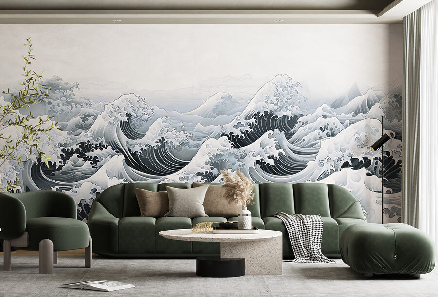 Papel de parede Ondas no oceano com ondas - Image 3