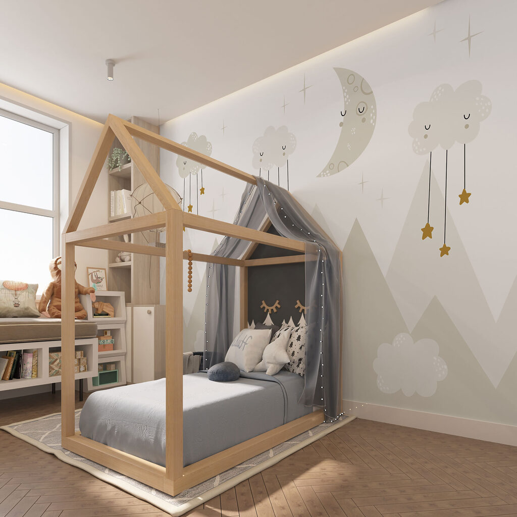 A moon and clouds in the sky A moon and clouds in the sky