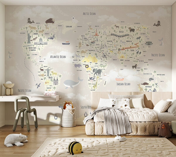 Um mapa do mundo Um mapa do mundo