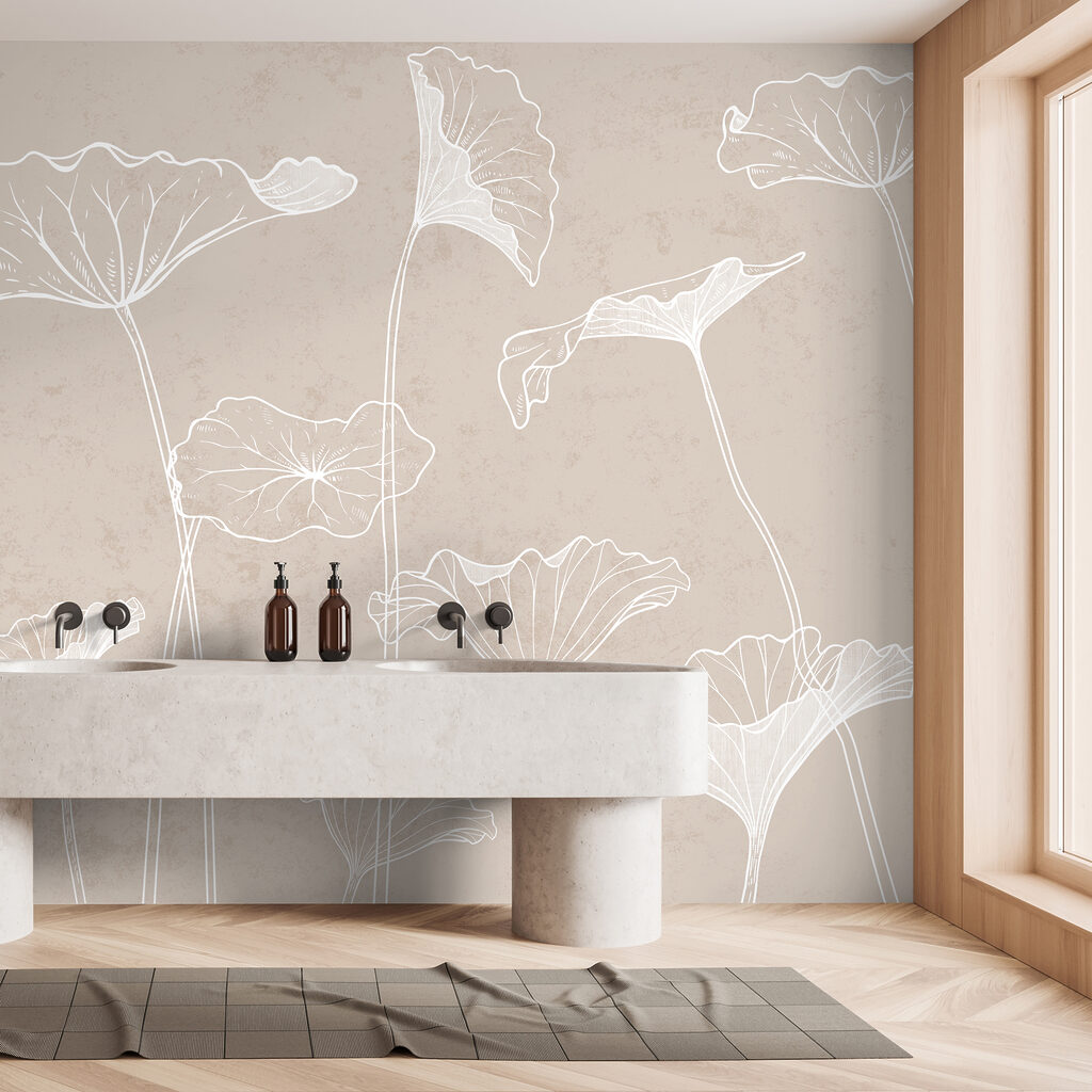 A white line drawing of flowers A white line drawing of flowers