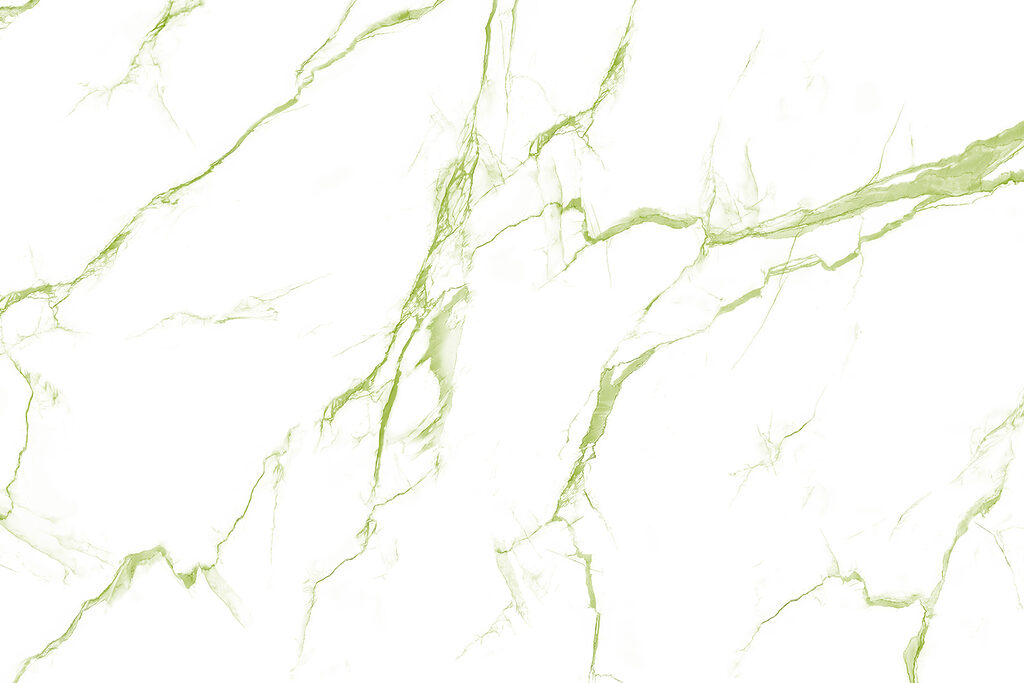 A white and green marble