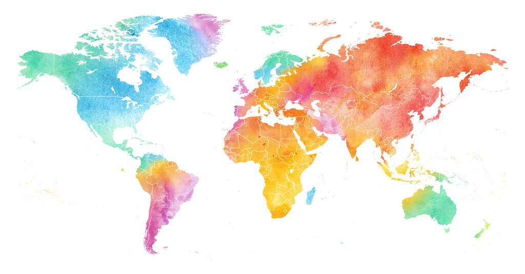 Um mapa do mundo Um mapa do mundo