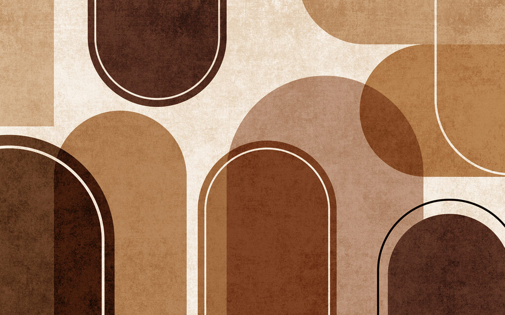 Formas abstractas em tons de terra quentes. Formas abstractas em tons de terra quentes.