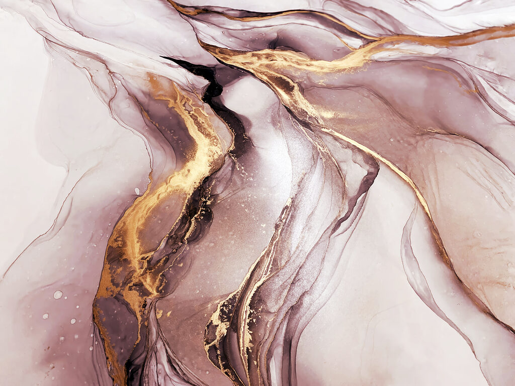 Um grande plano de uma pintura Um grande plano de uma pintura