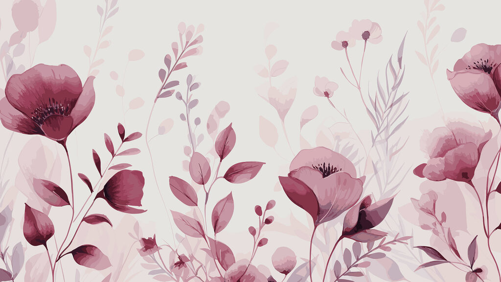 Um grande plano de flores Um grande plano de flores
