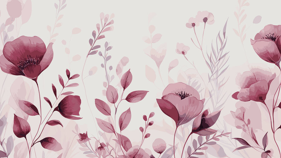Um grande plano de flores