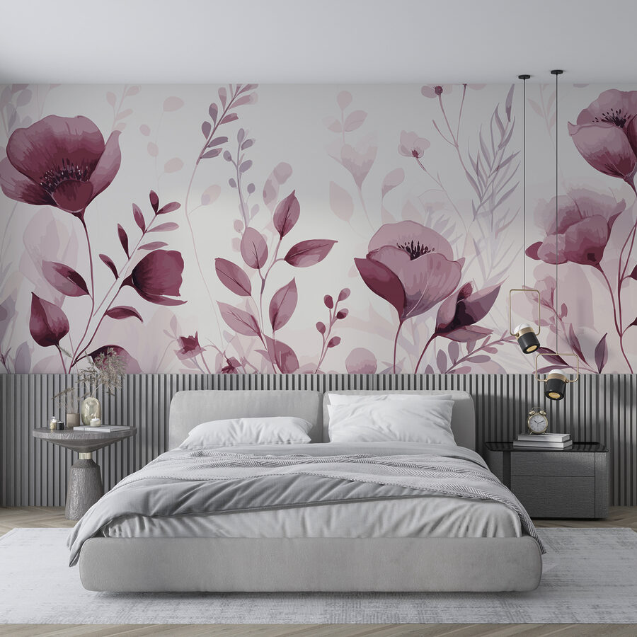 Um grande plano de flores