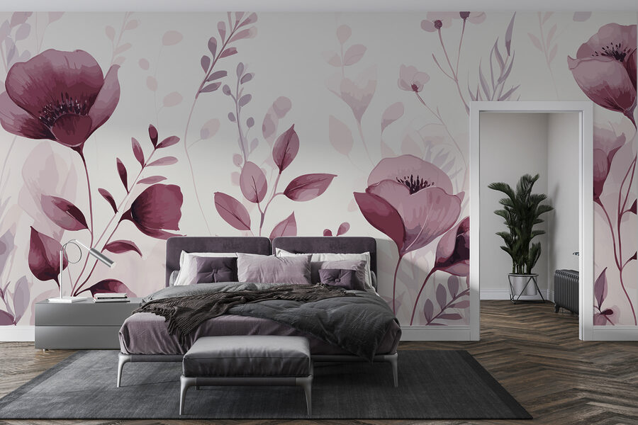 Um grande plano de flores