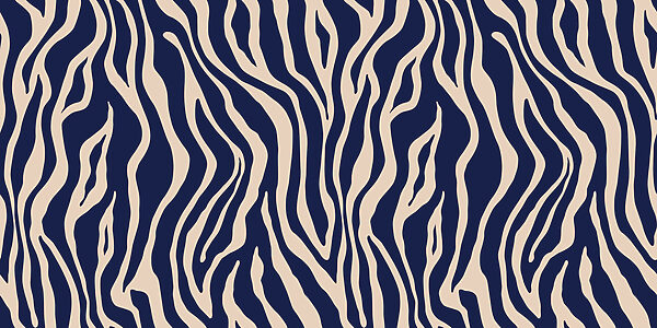 Um estampado de zebra azul e branco Um estampado de zebra azul e branco