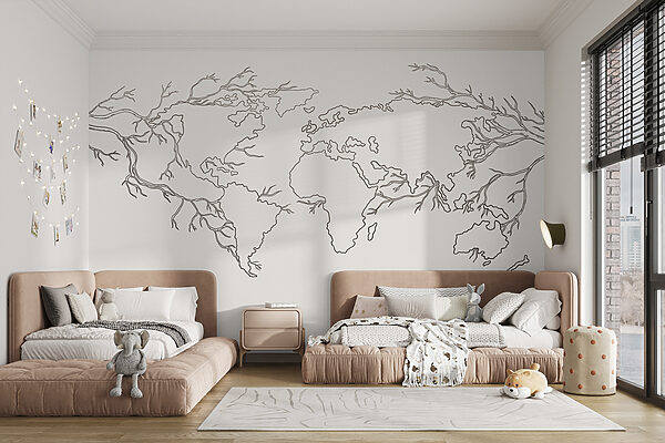 Um mapa do mundo Um mapa do mundo