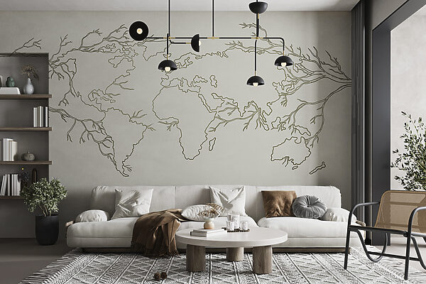 Um mapa do mundo Um mapa do mundo