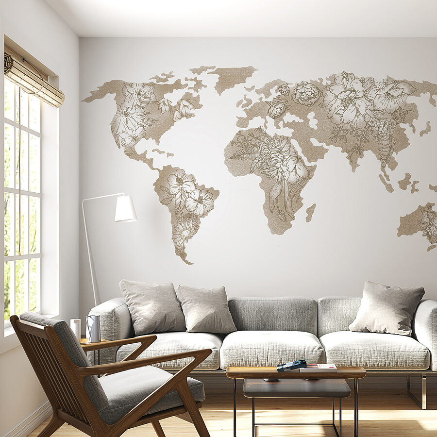 Um mapa do mundo