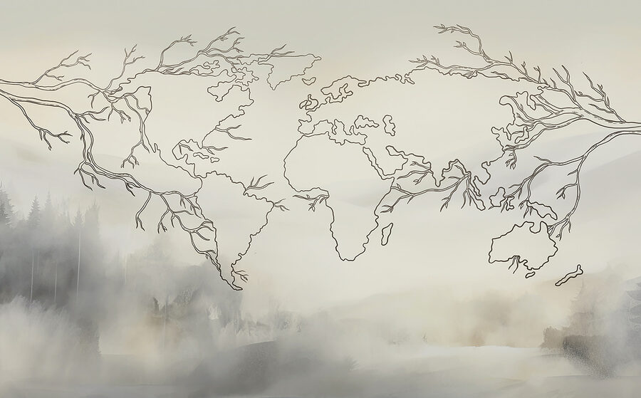 Papel de parede Um mapa do mundo - Image 3