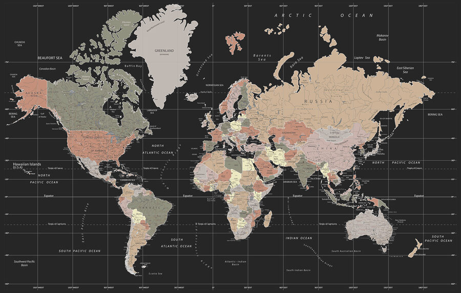 Um mapa do mundo
