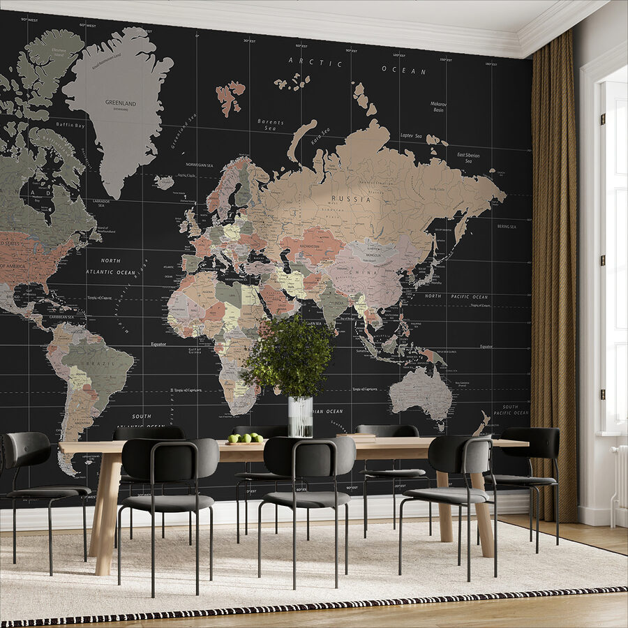 Um mapa do mundo