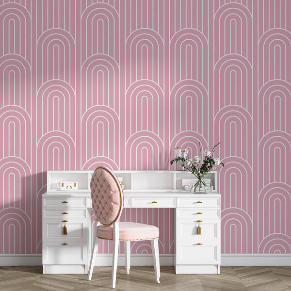 Um padrão cor-de-rosa e branco Um padrão cor-de-rosa e branco
