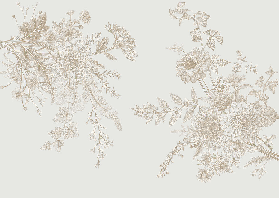 Um grande plano de flores