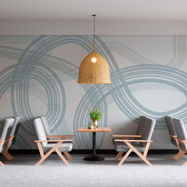 Um fundo cinzento e branco com círculos Um fundo cinzento e branco com círculos