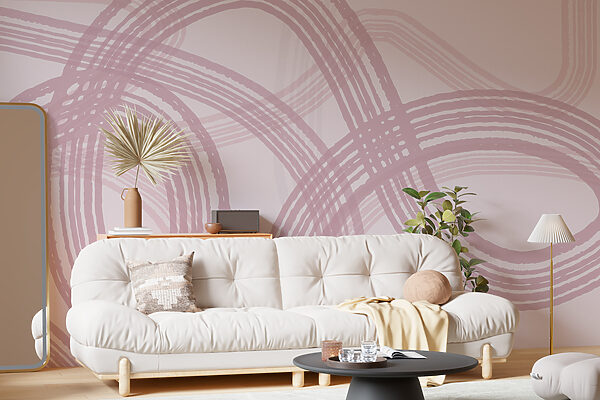 Um fundo roxo e branco com círculos Um fundo roxo e branco com círculos