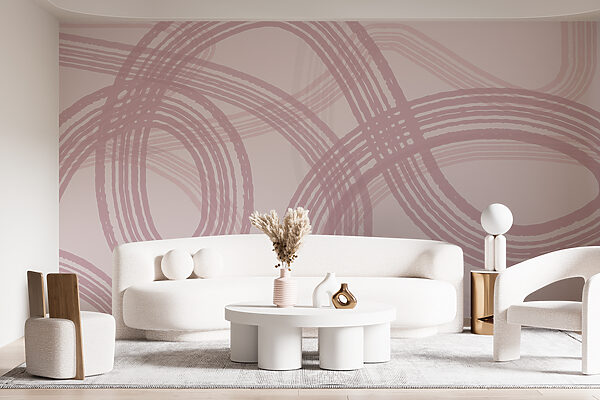 Um fundo roxo e branco com círculos Um fundo roxo e branco com círculos