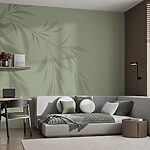 Papel de parede A sombra de uma planta numa parede