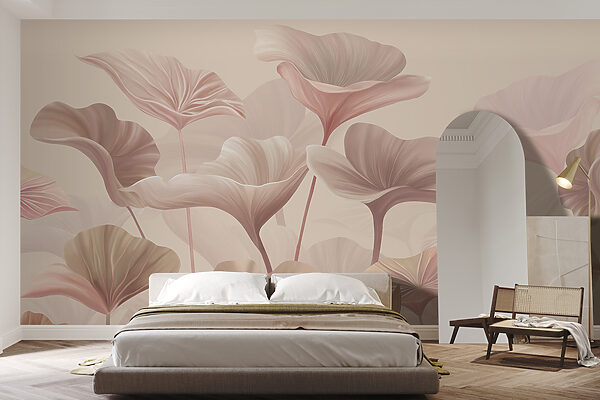 Um grande plano de flores Um grande plano de flores