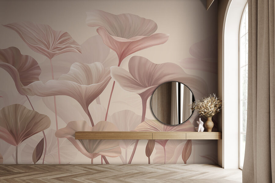 Um grande plano de flores