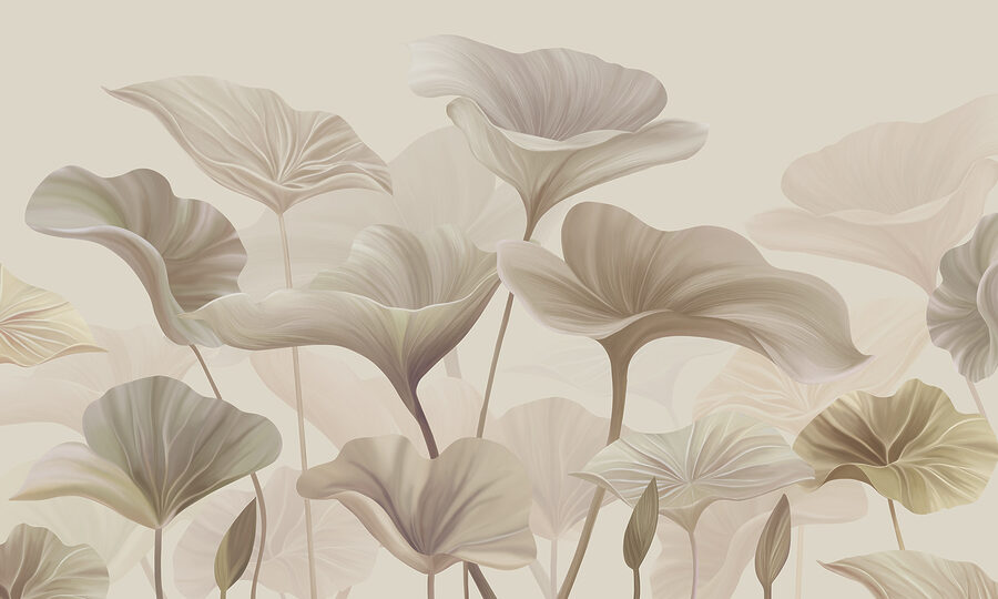 Um grande plano de flores