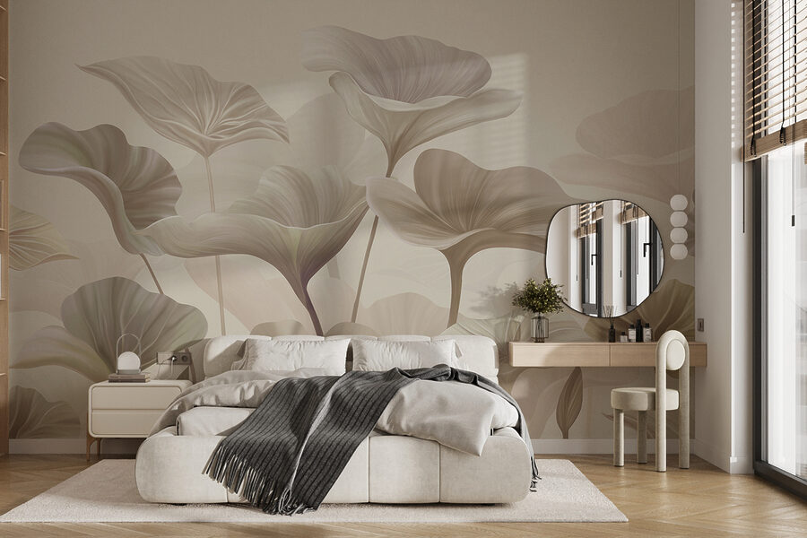 Um grande plano de flores