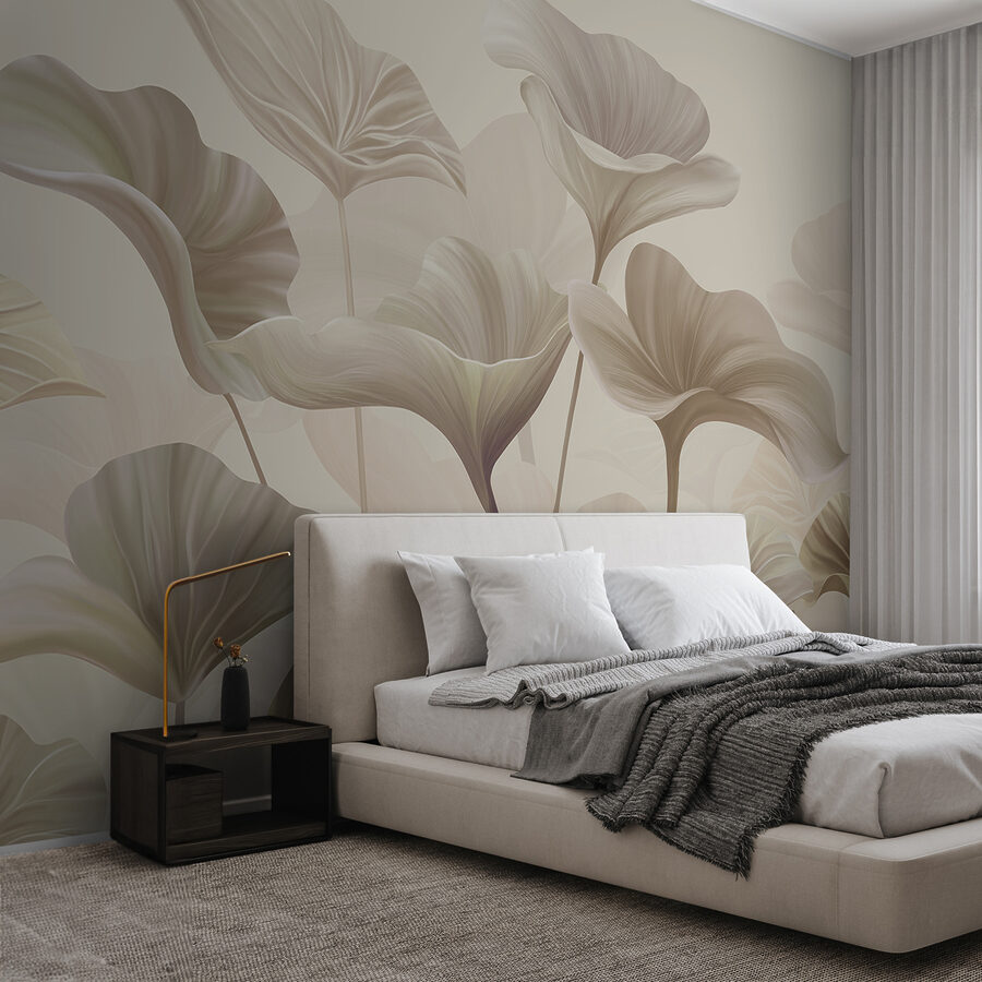 Um grande plano de flores