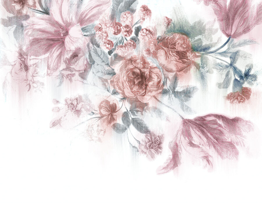 Um grande plano de flores